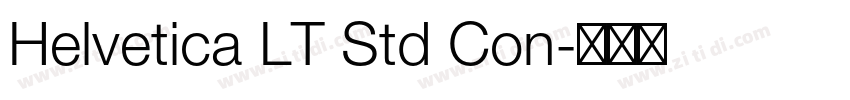 Helvetica LT Std Con字体转换